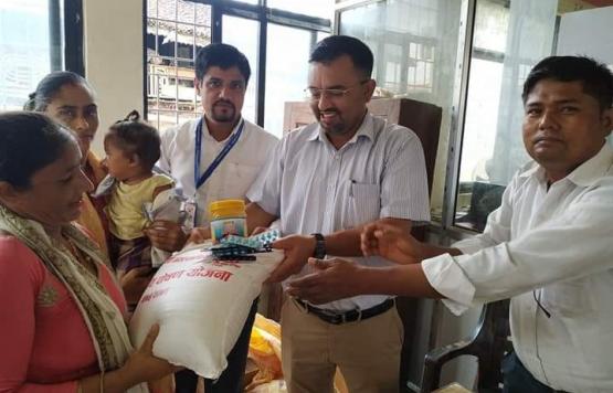 पोषण योजना अन्तर्गत  आ.व. ०७५/०७६ मा हरिवन नगर भित्र सुत्केरी भएका महिलाहरुलाई आवस्यक पौष्टिक तत्वहरु वितरण कार्यक्रम l